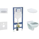 Geberit Duofix - Комплект за монтаж пред стена, тоалетна Alpha и седалка, бутон Sigma50, алпийско бяло SANI11CD3131 (SANI11CD3131)