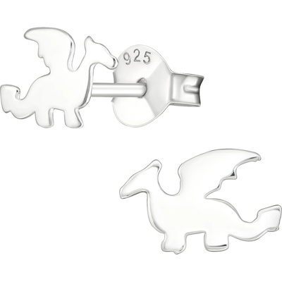 Olivie strieborné dračie náušnice 8671