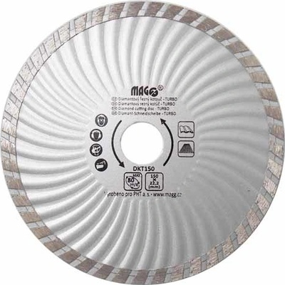 Diamantový kotouč TURBO 150x22,2mm - Magg DKT150