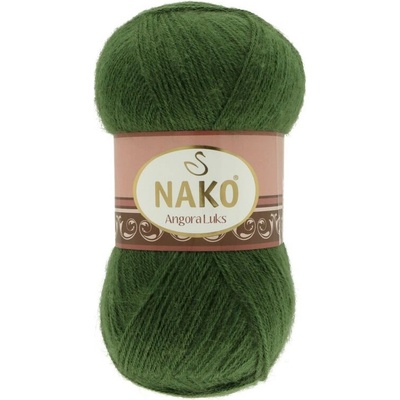 Nako Angora Luks 10665 tmavá zelená