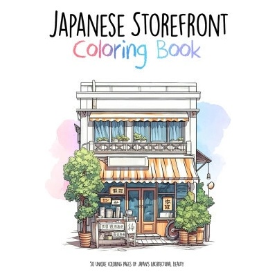 Japanese Storefront Coloring Book