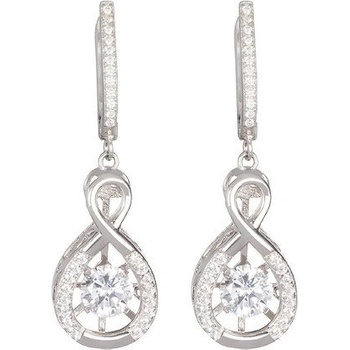 Preciosa náušnice strieborné s kryštálmi Precision 5187 00