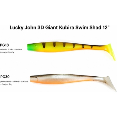 Lucky John 3D Kubira Swim Shad 7" PG18
