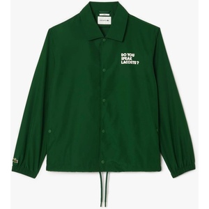 Lacoste Яке Lacoste Lightweight Showerproof Ripstop Coach Jacket - Green