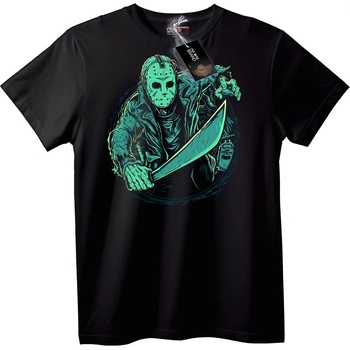 NOONEBRAND Тениска Джейсън Вурхийз - 3XL, Black