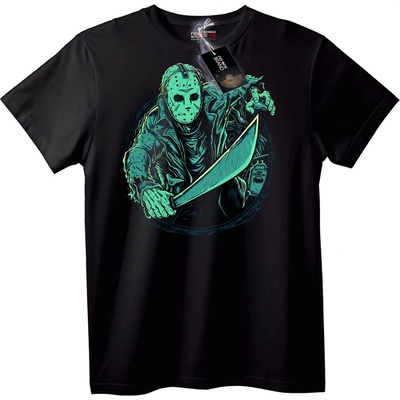 NOONEBRAND Тениска Джейсън Вурхийз - 3XL, Black