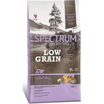 Lider Pet Food Spectrum Low Grain Salmon, Anchovy & Cranberry For Sterilised Cats - Пълноценна храна за кастрирани котки от всички породи със сьомга, аншоа и червена боровинка - 2 кг, Турция