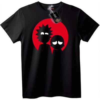 NOONEBRAND Тениска Naruto и Sasuke аниме - XL, Black