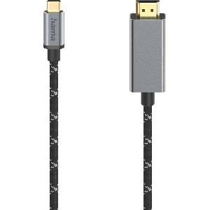 Hama Кабел USB-C мъжко - HDMI мъжко, Ultra-HD 8K@60Hz, 1.5м (HAMA-200509) - cybertrade