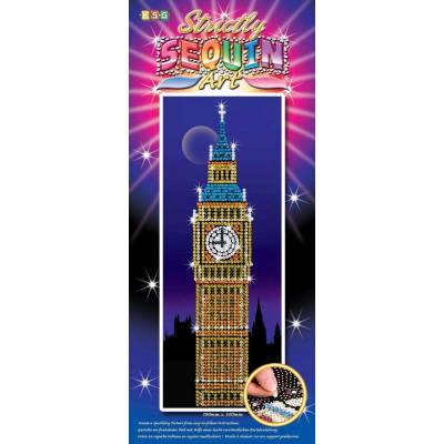 KSG Crafts Творчески комплект KSG Crafts Sequin Art - Изкуство с пайети, Биг Бен (1406)