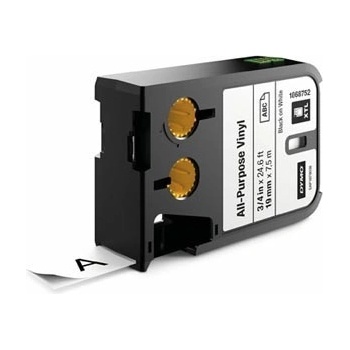 DYMO XTL 1868752, 19mm x 7m, черен печат/бял фон, оригинална лента (1868752)