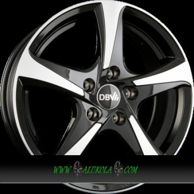 DBV 5SP 001 6x15 5x112 ET48 black polished