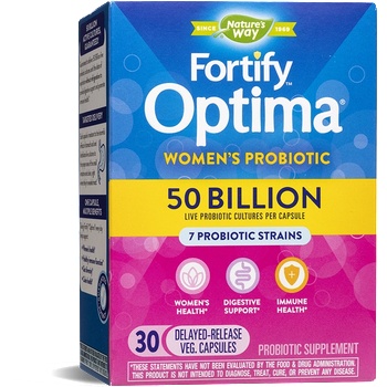 Nature's Way Фортифай Оптима Пробиотик за Жени Extra Strength 50 млрд. активни пробиотици, 7 щама формула 30 V капсули | Nature’s Way (10336)