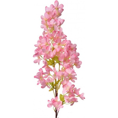 Dekorácia umelá kvetina s ružovými kvetmi - 15*8*100 cm - Clayre & Eef