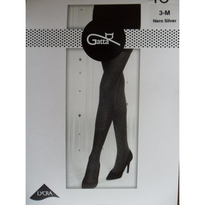 Gatta Silver gloss 01 40 DEN černá-silver