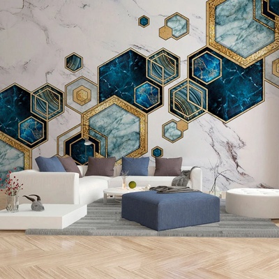 Art gift Фототапет Мраморни шестоъгълници