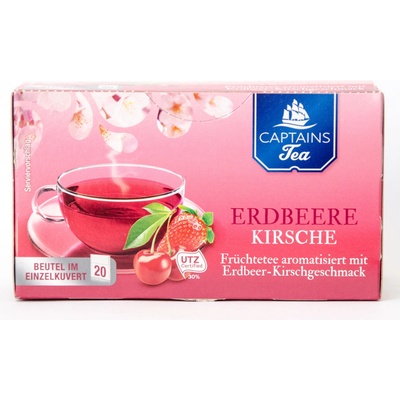 Captains Tea Sáčkový čaj JAHODA a VIŠEŇ 20 ks - Heureka.cz