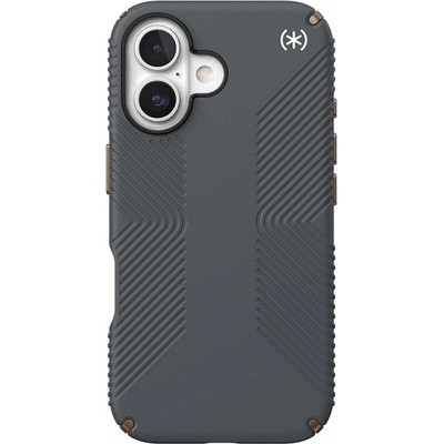 Speck Калъф Speck - Presidio2 Grip, iPhone 16, сив (150779-3212)