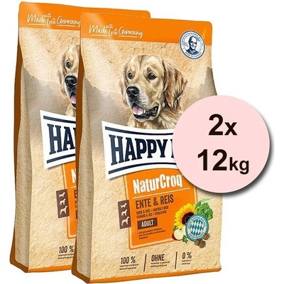 Happy Dog NaturCroq Ente & Reis 2 x 12 kg