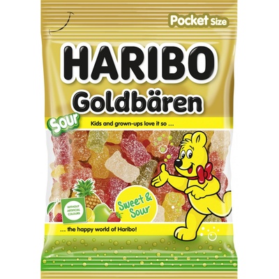 Haribo Goldbären želé medvídci Sour kyselé 80 g