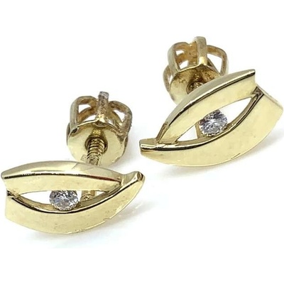 Jan Kos jewellery zlaté náušnice s brilianty FT-BX0136Y