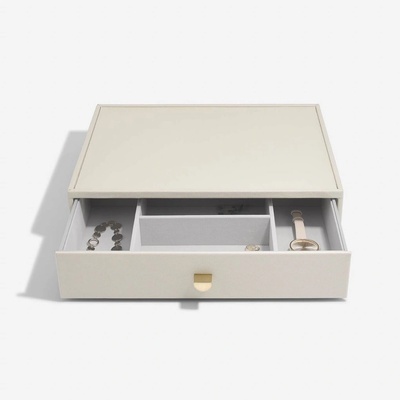 Stackers box se šuplíkem na šperky Oatmeal Supersize Accessory Drawer krémová 75817