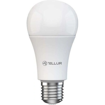 Tellur WiFi Smart žárovka E27, 9W, bílé provedení, teplá bílá, stmívač