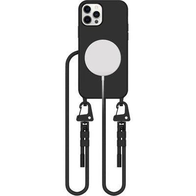 Tech-Protect Калъф Tech-Protect MagNecklace MagSafe за iPhone 12 / 12 Pro - черен (5906302370429)