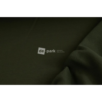 de-park Počesaná teplákovina silná - khaki