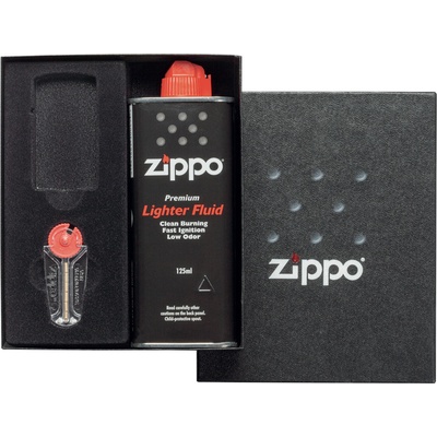 Zippo benzínový Dárková sada na slim 44008