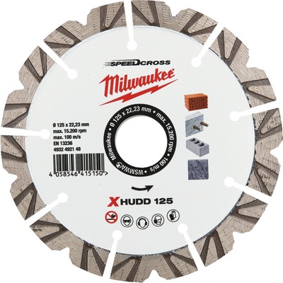 Milwaukee Diamantový rezací kotúč x-hudd 125 4932492148