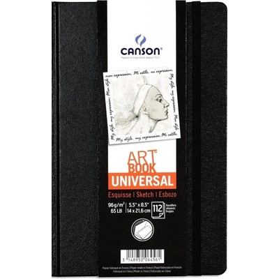 Canson Liv Universal Skicár 21,6 x 14 cm 96 g Black