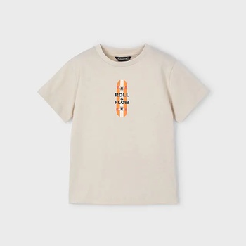 MAYORAL Тениска къс ръкав "roll and flow" в бежов цвят за мини момче Майорал
