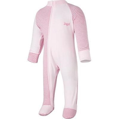 Little Angel Overal tenký DR Outlast® pruh růžovobordový/růžová baby