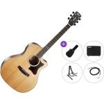 Cort GA5F-BW-NS Premium SET Natural Satin Електро-акустична китара Джъмбо
