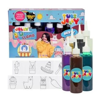 TUBAN creative set Tubi Jelly Lama 6 colors 3D gel figures ZA4982