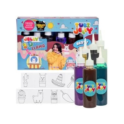 TUBAN creative set Tubi Jelly Lama 6 colors 3D gel figures ZA4982