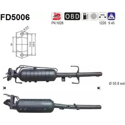 AS Filtr pevných částic ASA FD5006