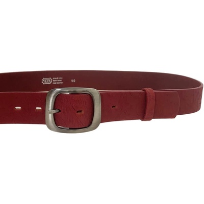 Penny Belts kožený opasek 99V290 červený