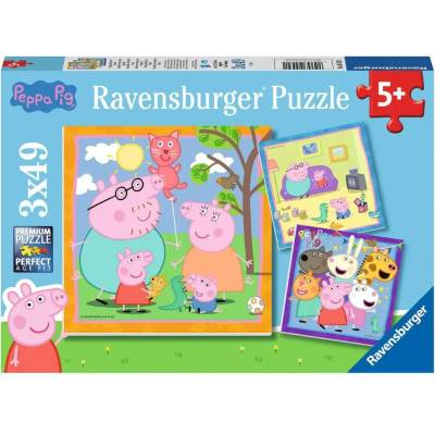 Ravensburger - Puzzle 3x49 Peppa Pig - 40 - 99 piese