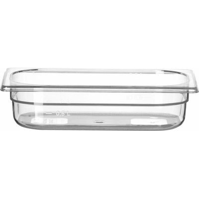 HENDI Kontajner GN 1/4 polykarbonát, HENDI, Profi Line, GN 1/4, 1,8L, Priehľadná, 265x162x(H)65mm