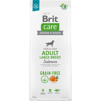 Brit grain free adult large- храната е подходяща за кучета от големи породи страдащи от диабет, алергии, непоносимост към храни, проблеми със стомаха, затлъстяване и честа диария. -12 кг