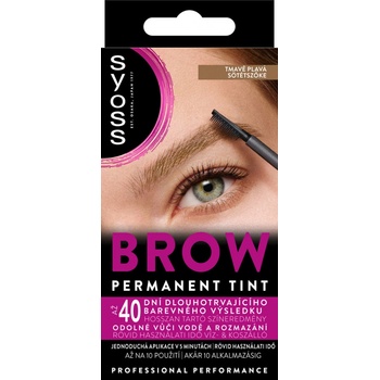 Syoss Brow Tint dlhotrvajúca farba na obočie Tmavoplavá 17 ml