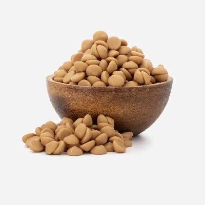 FITBOY Belgická biela čokoláda 32% s karamelom GOLD 1000g