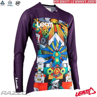 Leatt Mtb Gravity 4.0 Area 51 Fialová 2023 dámský