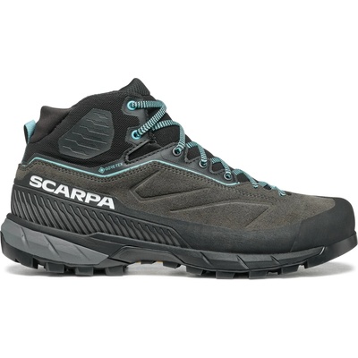 Scarpa Дамски апроуч обувки Scarpa Women's Rapid XT Mid GTX Approach shoes - Shark / Aqua - размер 40 (EU) (142-0321-0217)