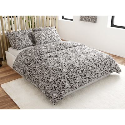 Textilomanie Polybavlna obliečky ORIENT POLY sivé 70x90 140x200