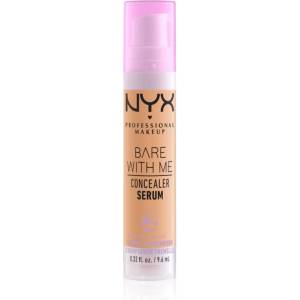 NYX Cosmetics Bare With Me Concealer Serum овлажняващ коректор 2 в 1 цвят 5.5 Medium Golden 9, 6ml