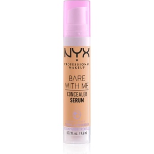 NYX Cosmetics Bare With Me Concealer Serum овлажняващ коректор 2 в 1 цвят 5.5 Medium Golden 9, 6ml