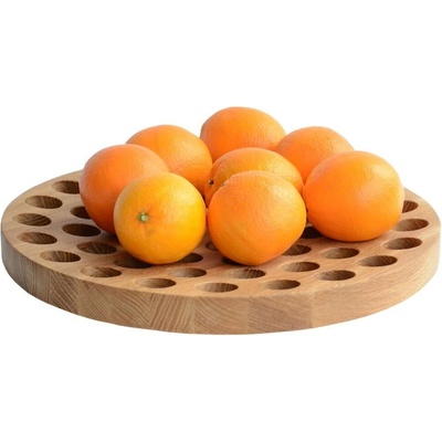 Wireworks Купа за плодове, изработена от дъбово дърво, Ø 36 cm Geo - Wireworks (10008.27)